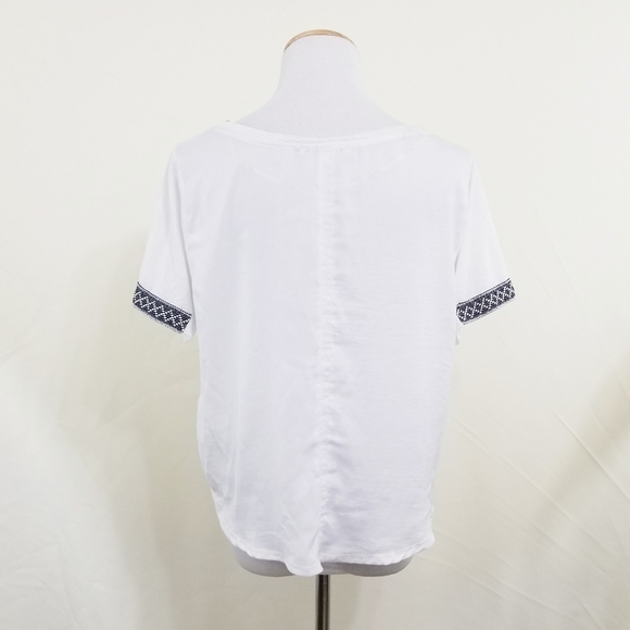 Miss Me star crop top tee metallic silver foil graphic size medium - Picture 3 of 6